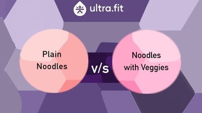 The Better Choice : Plain Noodles v/s Noodles with Veggies's photo