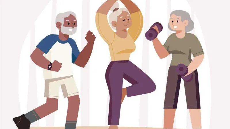 30 minute Gentle Exercises for Seniors including balance, posture,  strength, cardio and stretching 