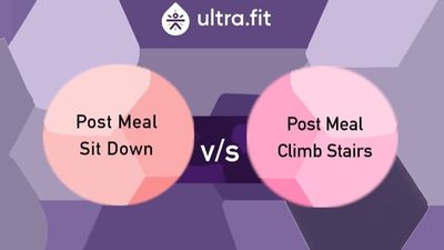 The Better Choice : Post Meal Sit-Down v/s Post Meal Stair Exercise?'s photo