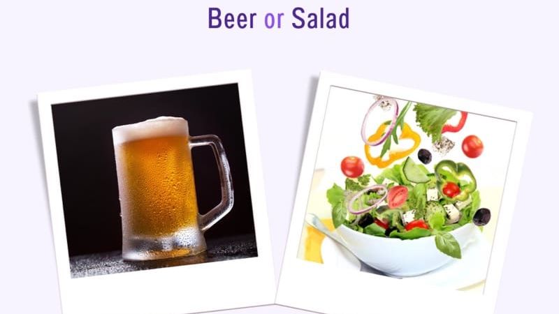 Beer or Veggie Salad